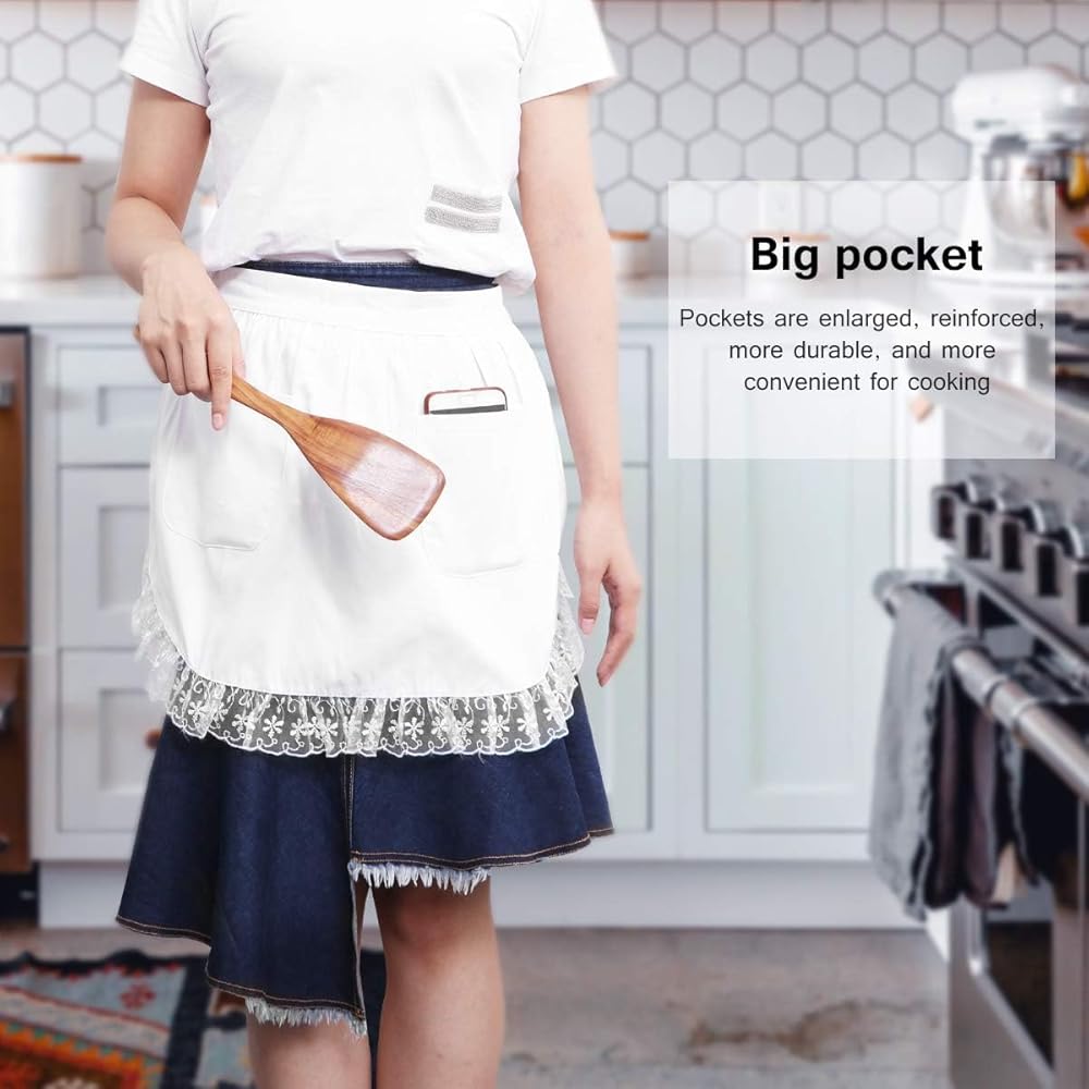 Amazon.com: RCFINE Waist Apron Vintage Half Apron with